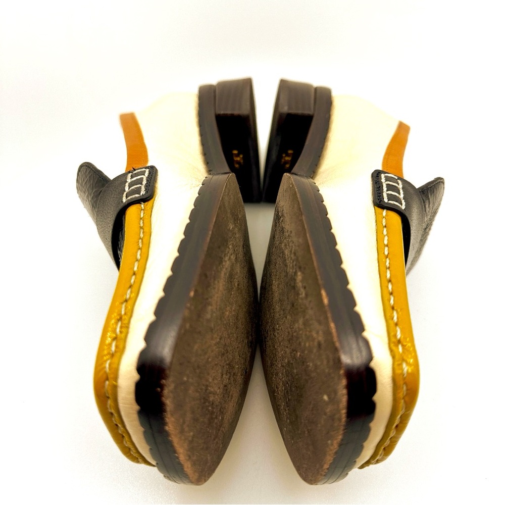 Tory Burch 70s Square Loafer 25mm Size 7
Perfect Blk/Cream/Tan Cuoio w/dust bag - Picture 15 of 17